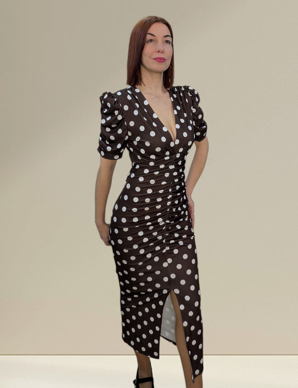 Vestido Frunce cayetana