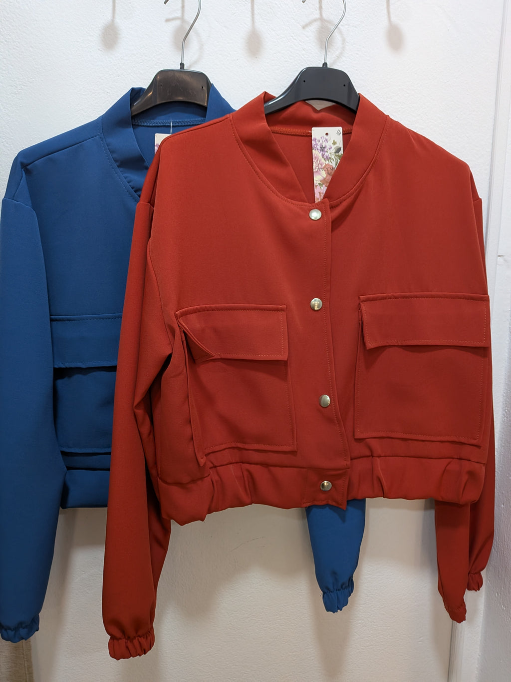 Cazadora bomber cuello Mao