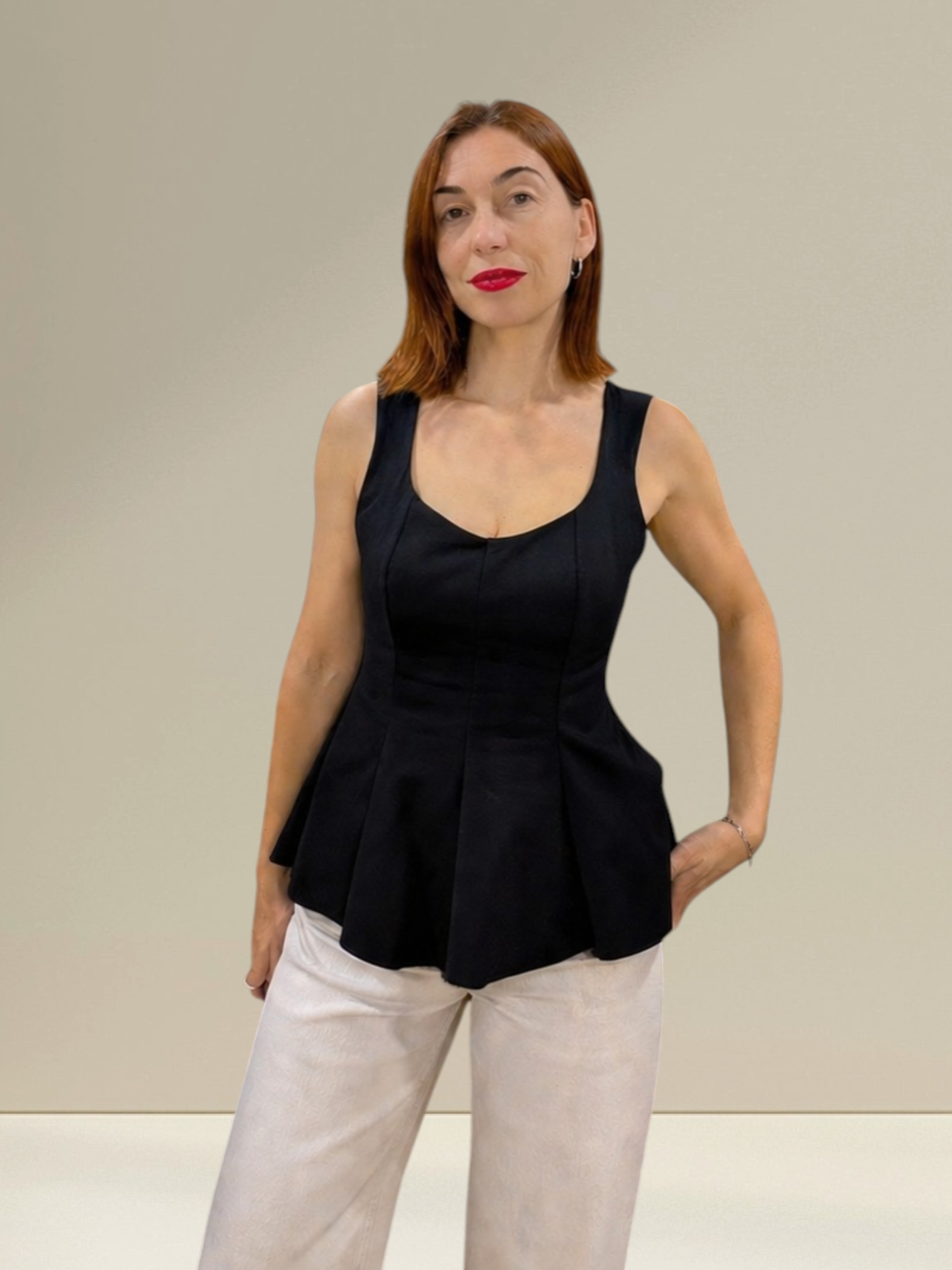 Top péplum