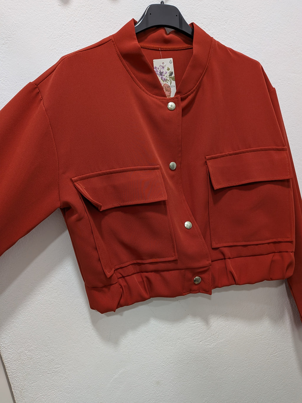 Cazadora bomber cuello Mao