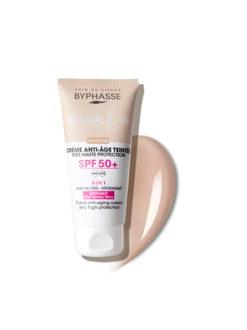 Crema facial Byphasse SPF50  Tono Bronze
